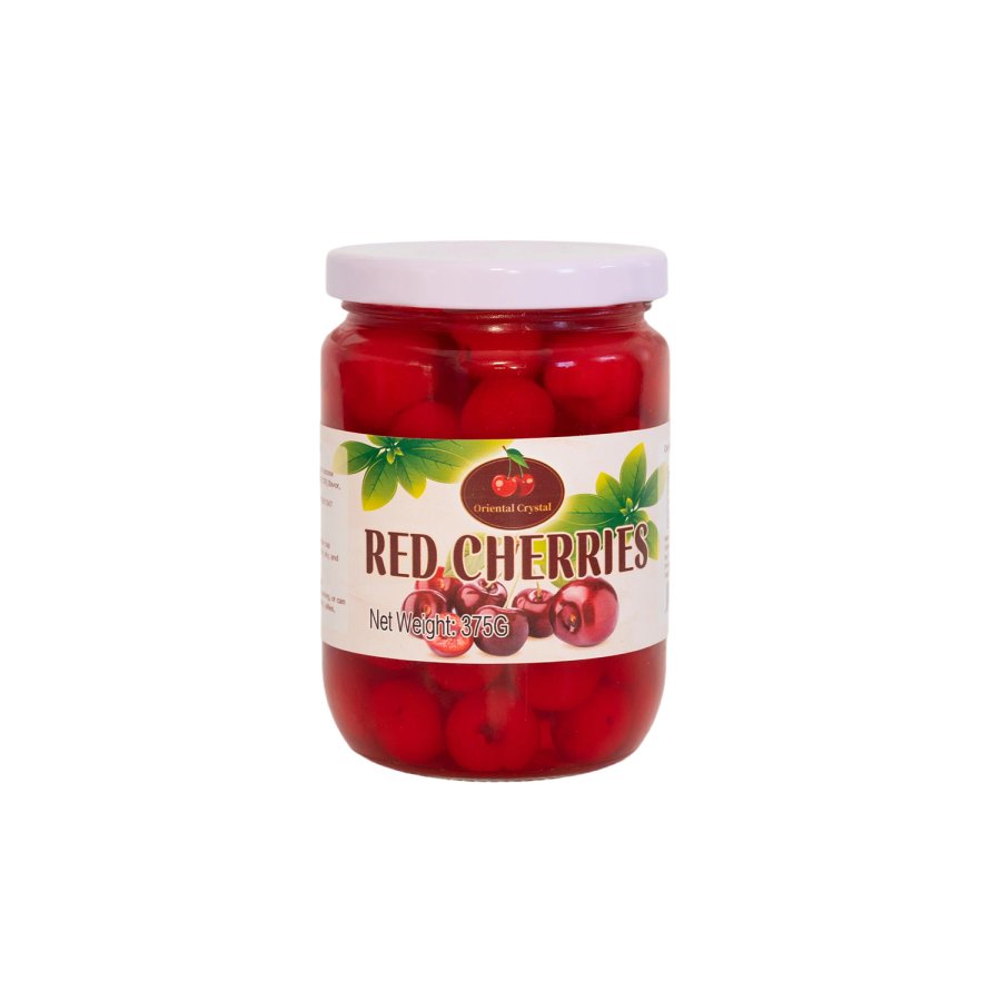 Pitted red cherries for desserts