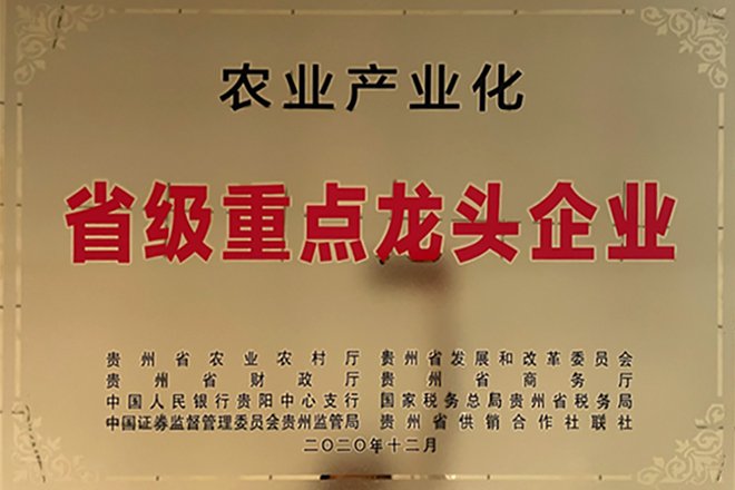 农业产业化省级重点龙头企业