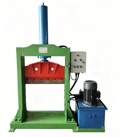 Rubber bale cutter