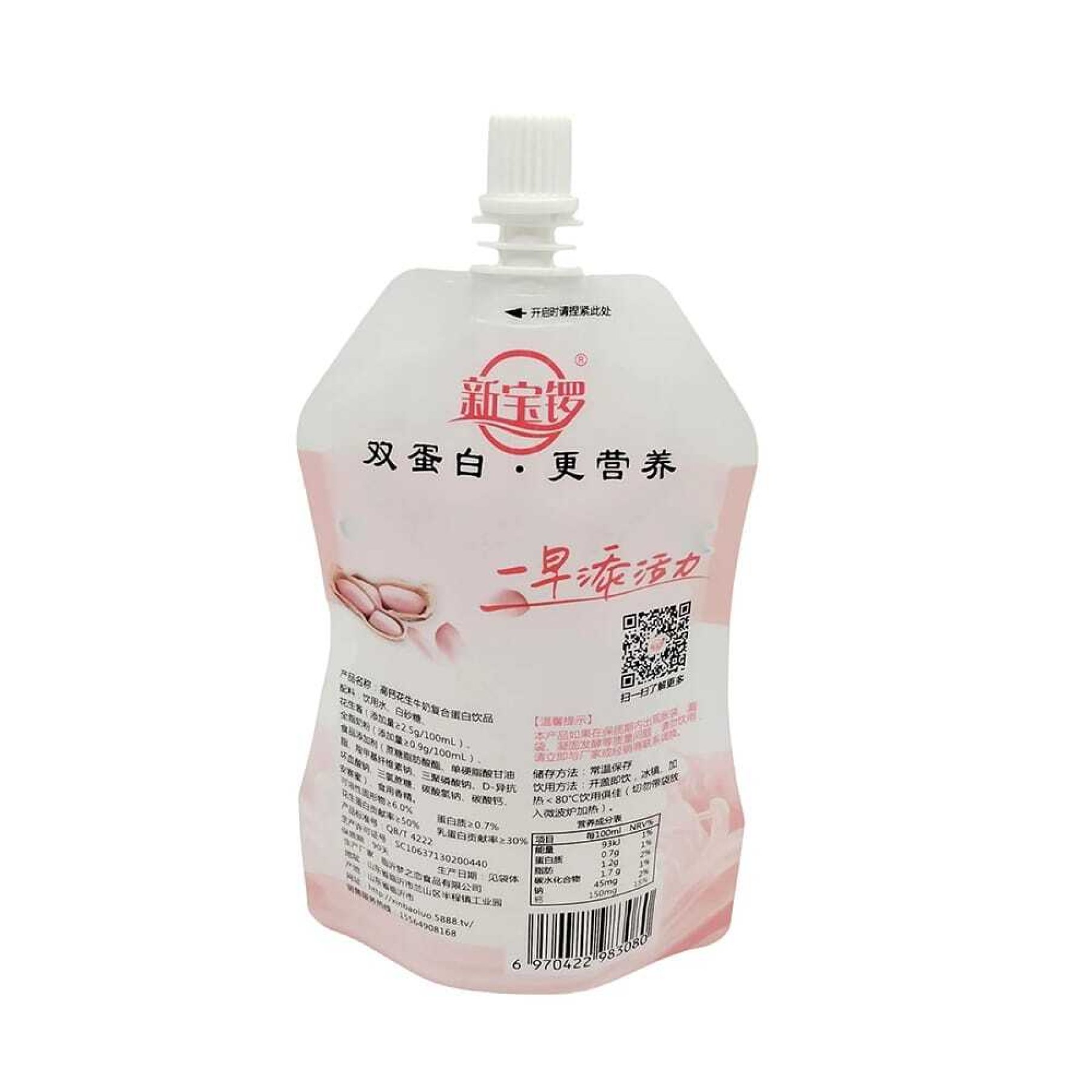高钙牛奶吸嘴袋包装