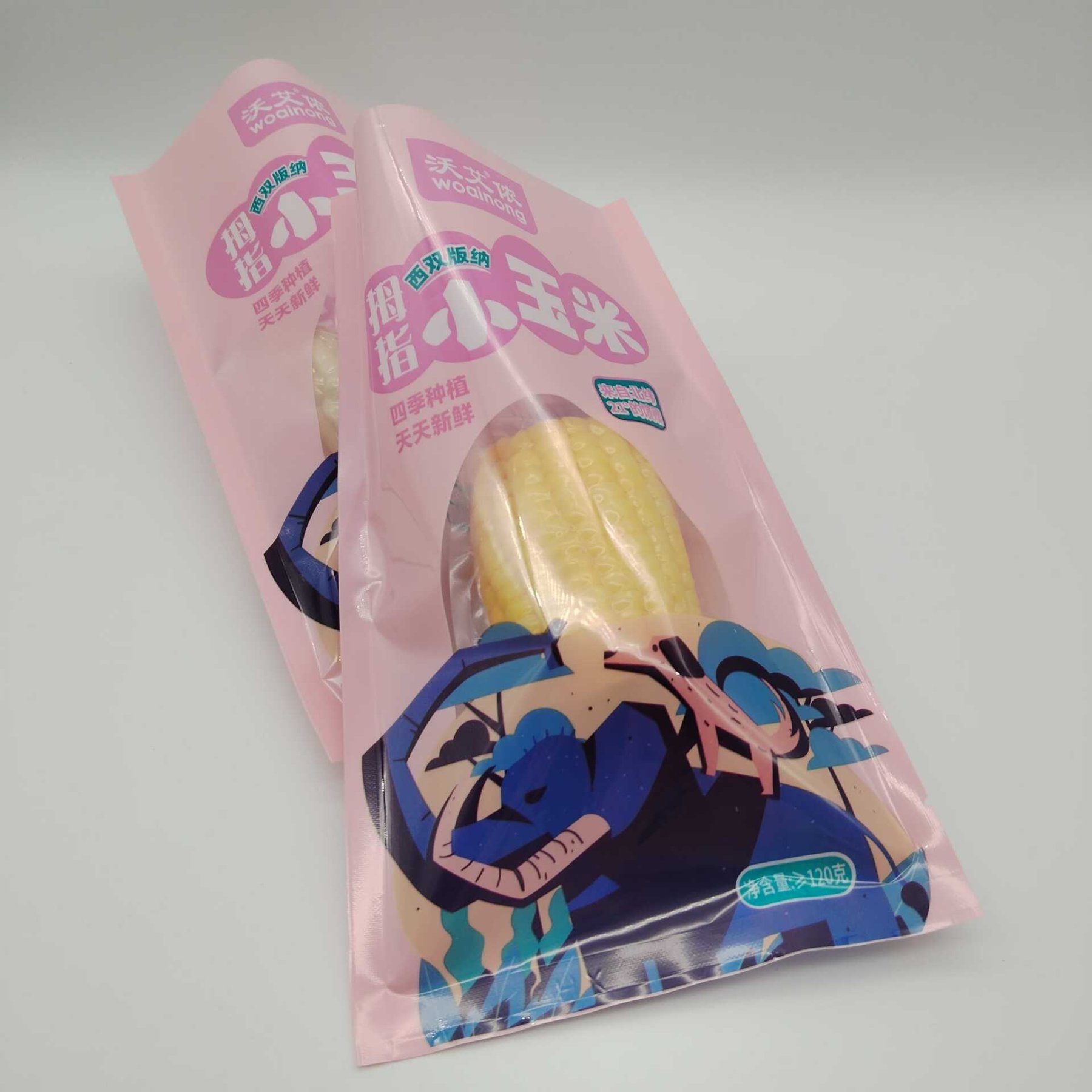 粉色款水果玉米包装袋